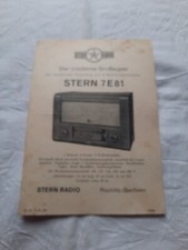  DDR Werbung Prospekt Stern 7 E 81 VEB Stern-Radio Rochlitz RFT