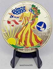 Silver Coin: 2003 American Eagle in Color "Eagle" - 1oz Fine Silver 0,99