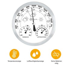 Design Analoge Wetterstation Barometer Thermometer Hygrometer 
