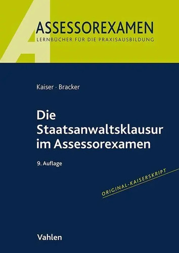 Die staatsanwaltsklausur - die,