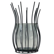 Elegantes Windlicht Schwarz