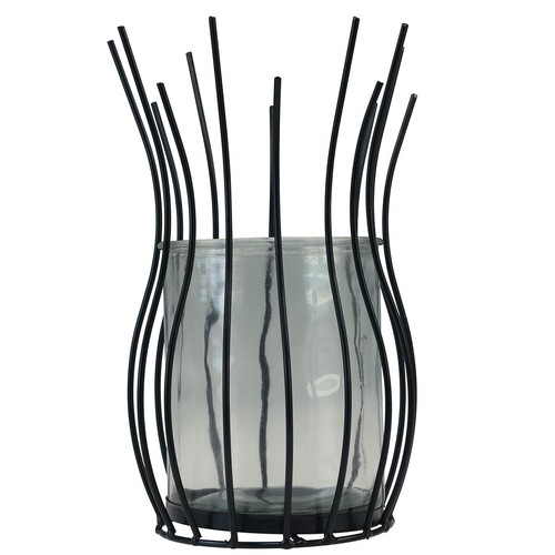 Elegantes windlicht schwarz - elegantes,