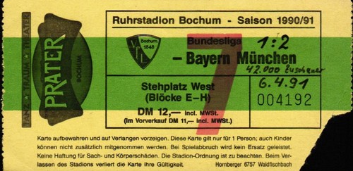 Ticket vfl bochum - ticket,