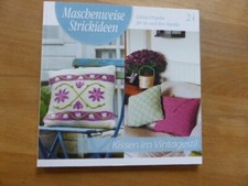 Maschenweise Strickideen 24 Kissen im Vintagestil Handarbeiten Stricken Filzen