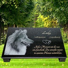 Tiergrabstein Fotogravur