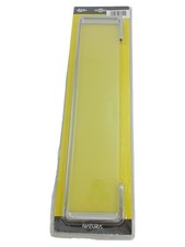 NATURA Modernes Wandregal Silber Metall 47x10 cm Bad Küchenregal