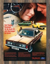 Ford Taunus TC (Knudsen) GXL - Reklame Werbeanzeige Original-Werbung 1971