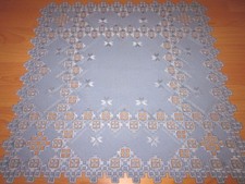 Räumungsverkauf-Hardanger Mitteldecke Casa 52x52cm - Handarbeit