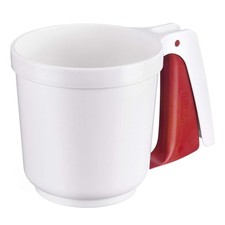 Westmark Mehl- und Puderzuckersieb, Mit Griff, Kunststoff, Weiß/Rot