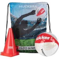 HUDORA Fußball-Set - Kicker Edition - Stadium - Ball - Pylonen - Turnbeutel