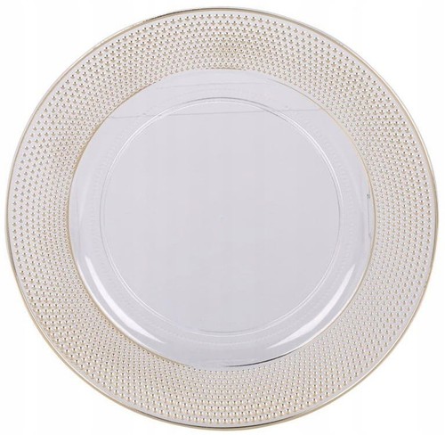 Weißer platzteller mit - weißer,