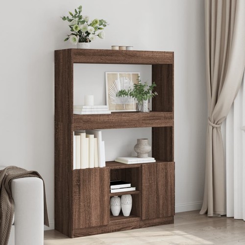 Highboard braun eichen - braun, eichen-optik