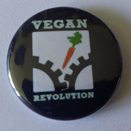 Vegan button veganism - 1x,