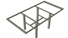 Gartentisch aus edelstahl - aus,