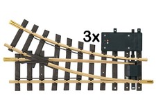 Weiche elektrisch rechts - 3x,
