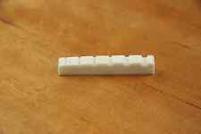 BONE NUT 6-STRING BASS KNOCHEN SATTEL 6-SAITER GEKERBT AMTLICH VINTAGE TOP SOUND