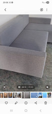 Modernes Schlafsofa grau-blau