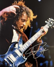 Angus Young AC/DC Signed 8x10