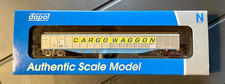Dapol Spur N Großraum Schiebewandwagen Ferry Wagon Cargowaggon Yellow Stripe OVP