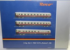 Roco H0 74072 dreiteiliges Schnellzugwagen Set 1 TEE 74/75  "Roland " DB KKK OVP