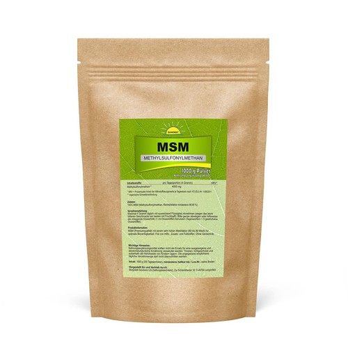 Msm pulver 1kg rein - pulver,