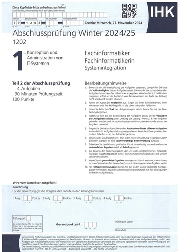 Original ihk prüfung winter - ihk,