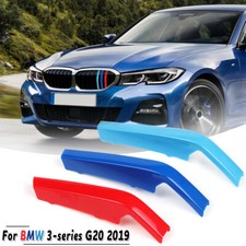 3-Farben Insert Frontgrill Nieren Kühlergrill Trim Streifen für BMW 3er G20 2019