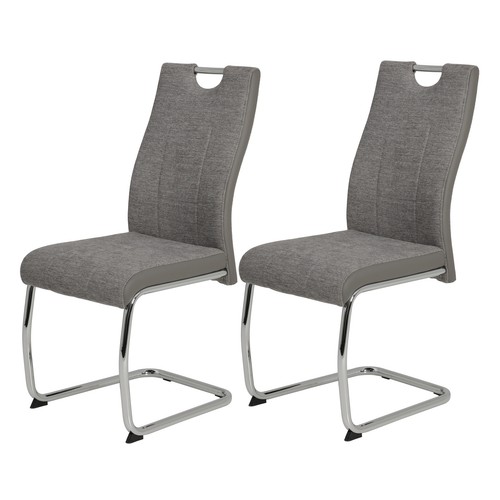 2er set schwingstuhl - -, grau