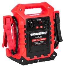 Starthilfe 12V 24V Jump Starter 3400A Booster LKW PKW Powerbank LED AGM Pro