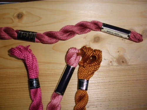 Stickgarn perlgarn dunkel - stickgarn/,