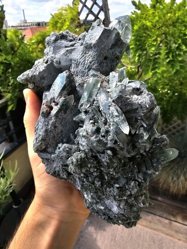 Chlorit quarz bergkristall - quarz,