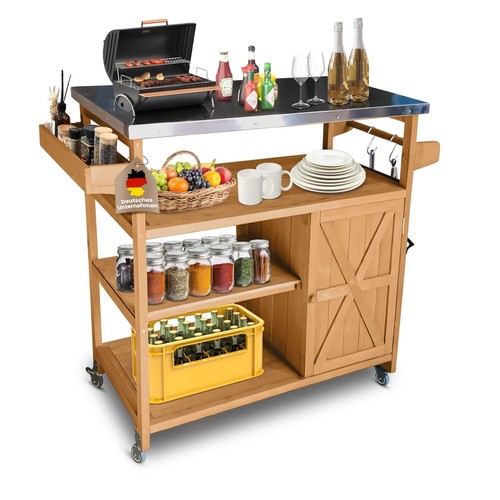 Servierwagen james aus holz - aus,