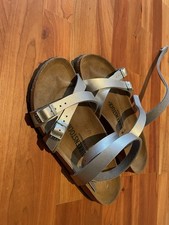 Birkenstock Yara Damen Sandalen Gr.39 silber