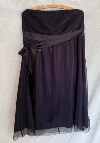 Cocktailkleid traegerlos lilla - cocktailkleid,
