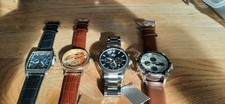 Konvolut 4 Sammleruhren  Herrenuhren Chronograhen ET Daniel Hechter