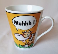 Flirt by Ritzenhoff & Breker,  Kaffeehaferl, Kaffeebecher Dekor Blue Yellow Muhh