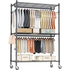 Schwarzer Kleiderständer mit