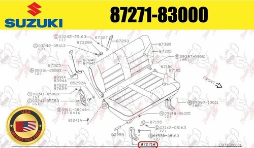 Suzuki oem rücksitzbank - suzuki,