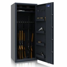 Waffenschrank Waffentresor Grad Klasse 0 Langwaffen - 18 Halter - S&G E-Schloss