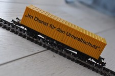 Märklin ContainerTragwagen DB mit "Im Dienst für den Umweltschutz" - Container