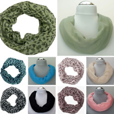 Leopard Damen Loop Schal Seide