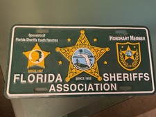 USA Florida Nummernschild Sheriffs Association