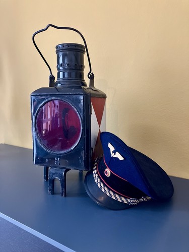 Vintage eisenbahn lampe - eisenbahn,