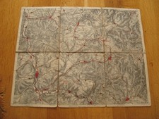 alte Landkarte um 1900 auf