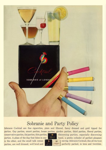 Werbung sobranie schwarz - werbung,