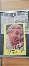 Lino Ventura -  original Autogramm -   Autogrammkarte mit Widmung. gest. 1987