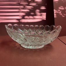 Glas Schale Oval Mit Muster 