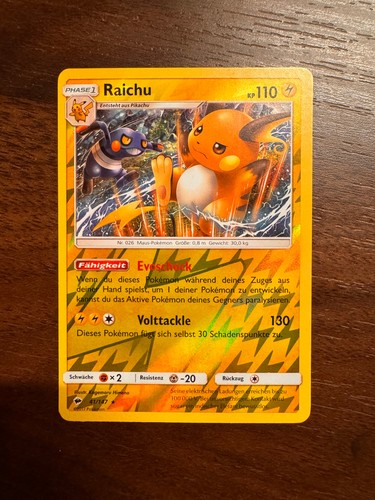 Raichu reverse holo rare nacht - raichu,