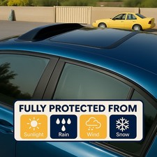 Rain Guard Top Visor Dark Grey