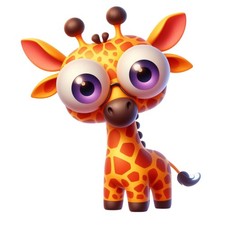 9x Sticker Funny Giraffe Car